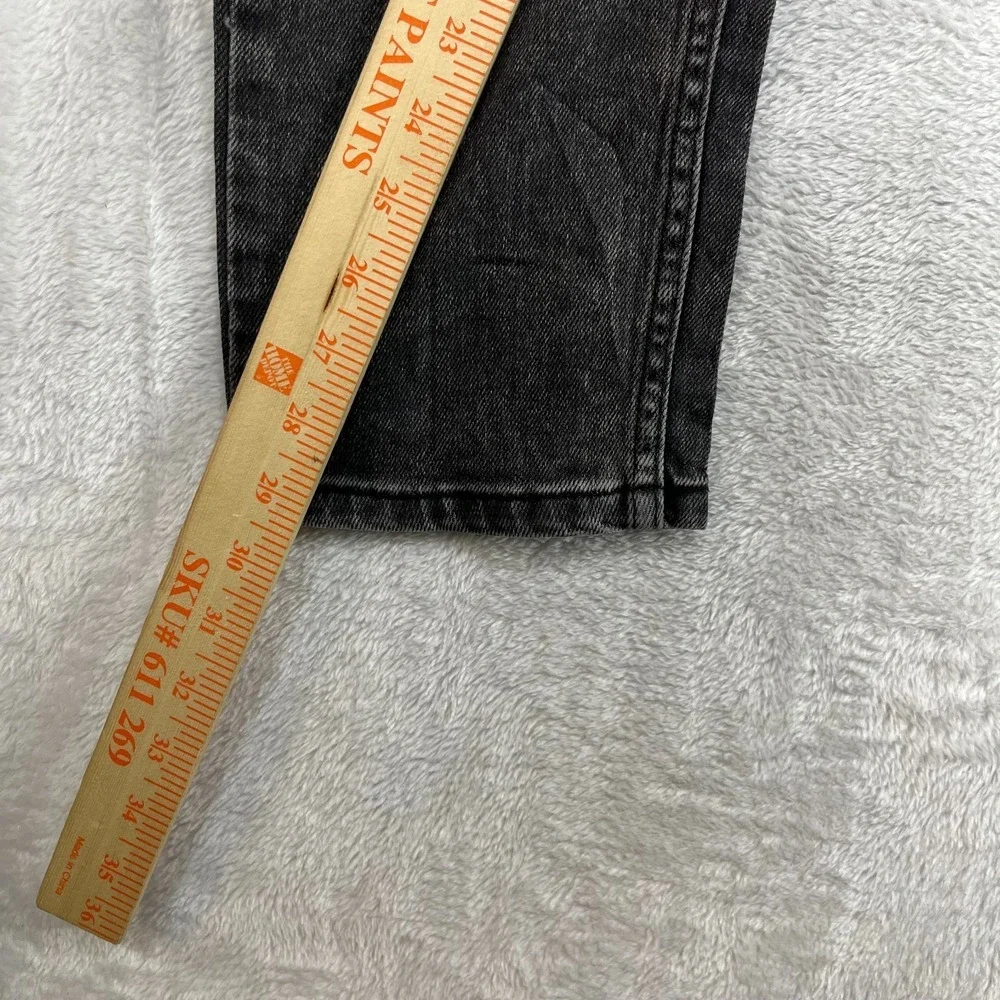 Levi's Skinny Jeans Mens Washed Black Denim Stretch Slim Classic Zip Fly - 31X29